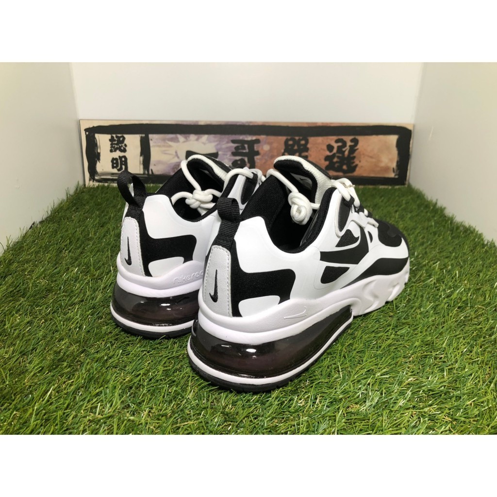 High Quality Nike Air Max 270 React Black White Panda Socks Cushion Casual Couple Shoes CT1646-100