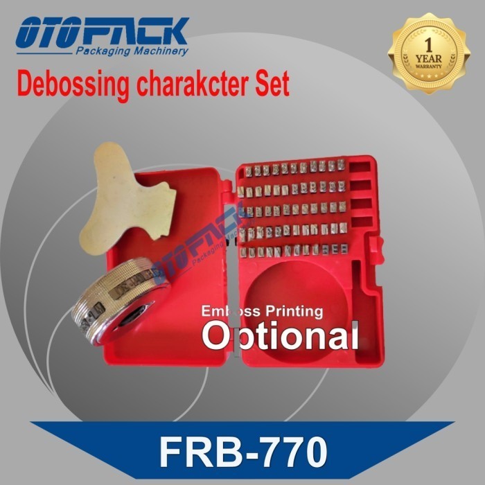 Debossing charakcter Set สําหรับซีลสายพานต่อเนื่อง FRB -770 Series