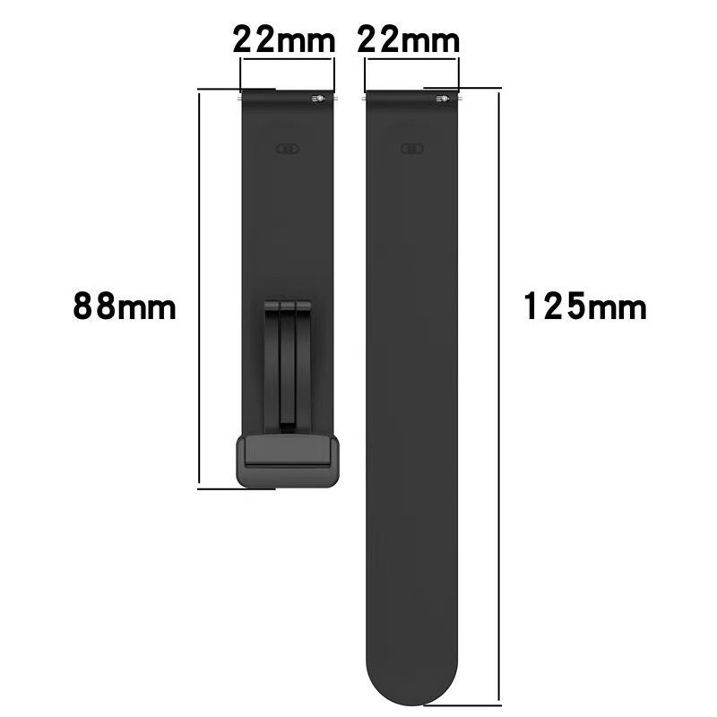 สายนาฬิกาสำหรับAmazfit Bip6 bip3 bip4 bip5 GTS4mini GTS2 2eแบบพับได้GTR2GT3GTR4สาย20mm22mm