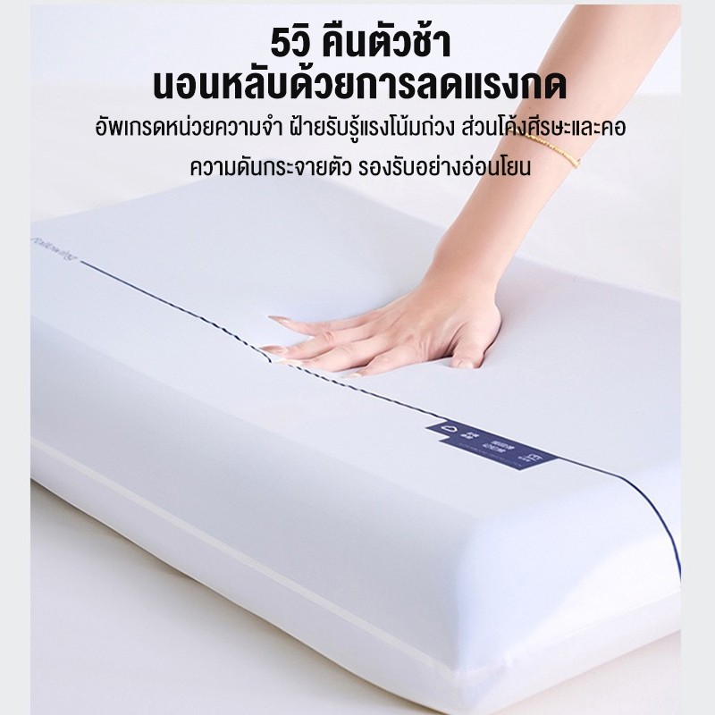 ไม่ปวดคอ FLM หมอน หมอนเมมโมรี่โฟม ขจัดอาการปวดคอและเปลี่ยนชีวิตการนอนด้วยการนอนหลับลึกขึ้น Ergonomic