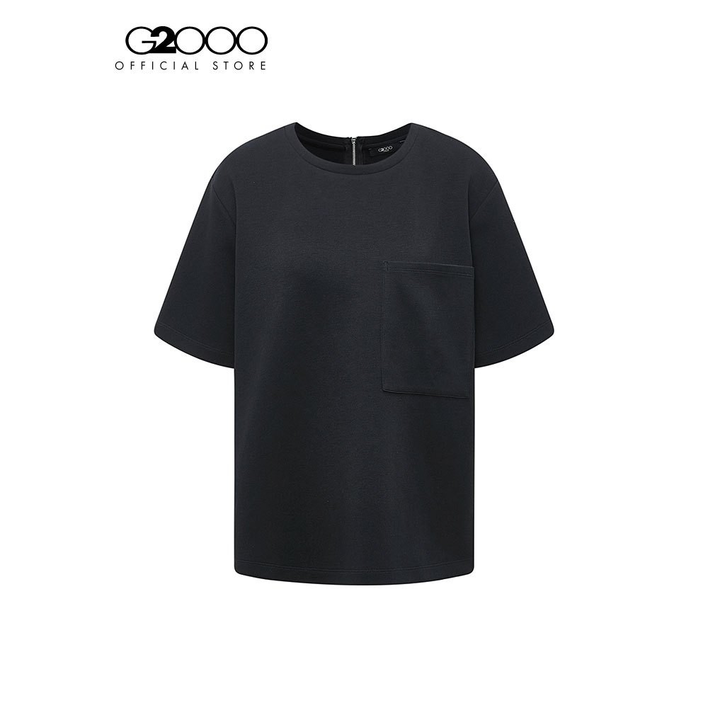G2000 เสื้อเบลาส์ผ้ายืดสำหรับผู้หญิง ทรง Loose Fit รุ่น 4324305899 BLACK