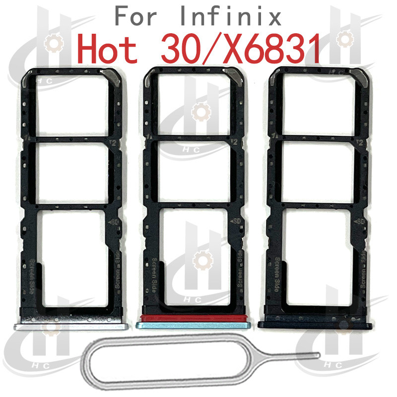 สําหรับ Infinix Hot 30 / X6831 ถาดซิมการ์ดผู้ถือช่องเสียบการ์ด Reader SD Slot อะแดปเตอร์อะไหล่