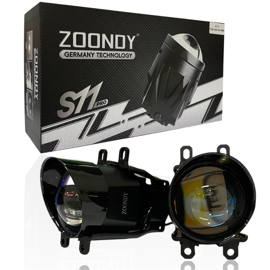 FS ไฟหน้ารุ่นใหม่ ZOONDY ระบบ 2สี LED แบบหัวเลนส์โปรเจคเตอร์ S19Y / S11Y PRO ไฟสูง-ต่ำ 12V-80V