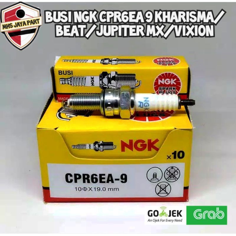 หัวเทียน NGK CPR6 SPARK PLUG CPR6EA 9 KHARISMA BEAT JUPITER MX VIXION Ngk Cpr6ea CPR6EA