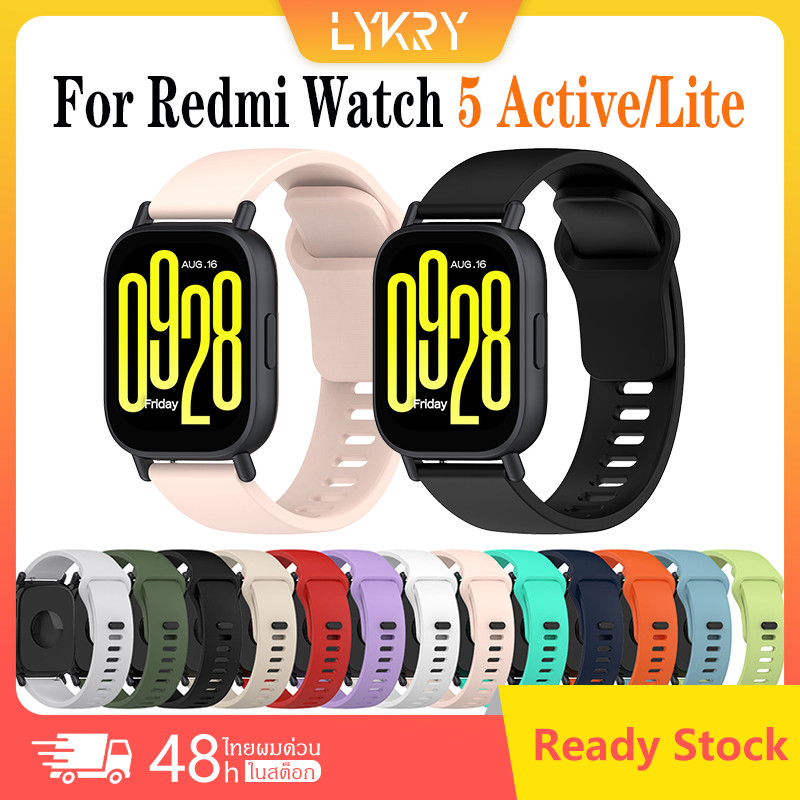 สาย Redmi Watch 5 Active Xiaomi Redmi Watch 5 Lite ยางรัดแบบนุ่มสำหรับเปลี่ยนสายแบบสปอร์ต