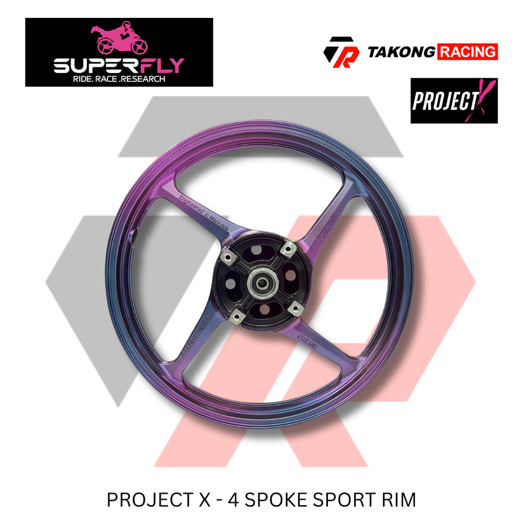 SUPERFLY Project X 4 Spoke Sport Rim - Y15ZR / Y16ZR (ไม่ใช่ ABS)