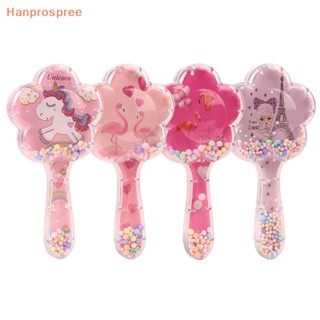 Hanprospree&gt; หวีเสียบผม รูปดอกไม้ การ์ตูนน่ารัก เด็กผู้หญิง ที่มีสีสัน แบบพกพา หวีเบาะลม ป้องกันผมผูกปมได้ดี