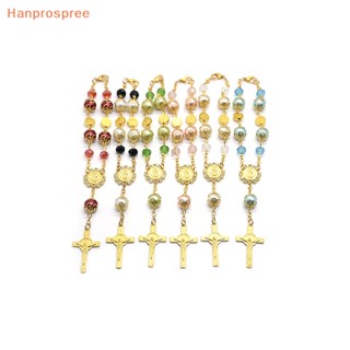 Hanprospree&gt; สร้อยข้อมือ จี้คริสตัล สีทอง แฟชั่น สําหรับเป็นของขวัญ