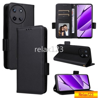 เคสโทรศัพท์หนัง ฝาพับ กันกระแทก พร้อมช่องใส่บัตร สําหรับ Realme11 4G NFC Realme11 5G