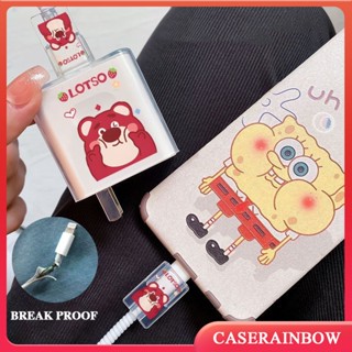 เคสที่ชาร์จเร็ว ลายการ์ตูนดิสนีย์ SpongeBob สําหรับ Apple 18 20W USB