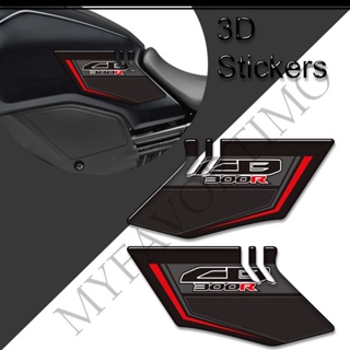 สติกเกอร์ติดถังน้ํามันเชื้อเพลิง รูปก้างปลา 3D สําหรับตกแต่ง Honda CB300R CB 300 R