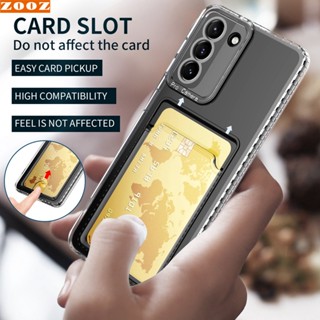 for Xiaomi Poco X4 GT M4 Pro F4 X4pro 5G X4gt M4pro POCOx4 POCOm4 POCOf4 Transparent Card Slot Silicon Casing Shockproof TPU Pocket Phone Case Soft Clear Wallet Back Cover