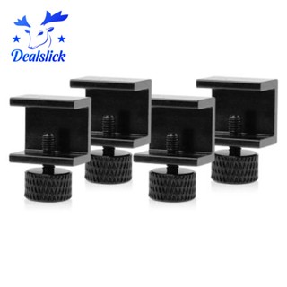 【dealslick】อะไหล่คลิปหนีบกระจกฮีทเบด อะลูมิเนียมอัลลอย สําหรับเครื่องพิมพ์ 3D 4 ชิ้น