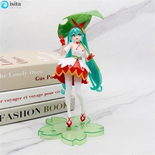 ISITA โมเดลฟิกเกอร์ PVC อนิเมะ Miku Hatsune Miku Thumbelina Vocaloid ขนาด 21 ซม. สําหรับเก็บสะสม