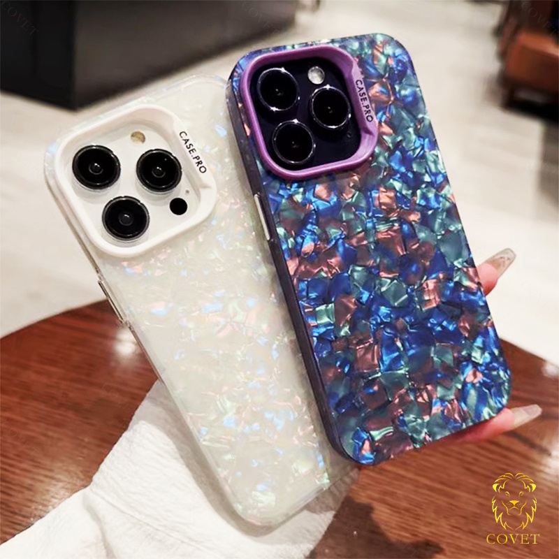 YUFU เคสโทรศัพท์มือถืออะคริลิคแข็ง แบบนิ่ม ลายหินอ่อน กันกระแทก สําหรับ IPhone 11 12 13 14 15 16 Pro Max Plus