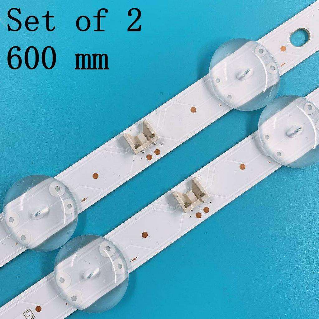 2 PCS 8LEDs 600 มม.LED backlight strip สําหรับ LG 32LJ510U HC320DXN-ABSL1-A142 SSC_32LJ61_HD S SSC_3