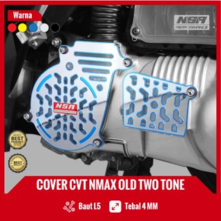 ฝาครอบ CVT NMAX OLD CVT YAMAHA NMAX LAMA COVER CVT อะคริลิค 1 ชุด พร้อมแหวน / สลักเกลียว ทูโทน