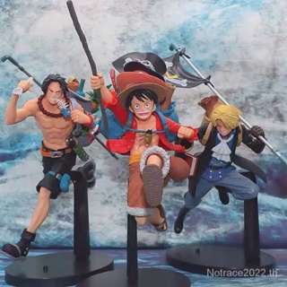 ★One Piece★โมเดลฟิกเกอร์ Luffy &amp; Ace &amp; Sabo Three Brothers กระเป๋าเป้สะพายหลัง โมเดลอนิเมะ One Piece ของเล่นสําหรับเด็ก