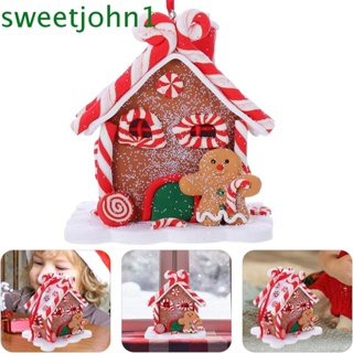 Sweetjohn จี้ตุ๊กตาซานตาคลอส สโนว์แมน กวาง เรืองแสง ขนาดเล็ก สําหรับตกแต่งบ้าน ห้างสรรพสินค้า