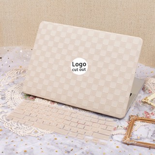 เคสหนัง PU ลายเพชร สีกากี สําหรับ Macbook Air M2 A2681 13.6 นิ้ว 2022 2020 Air pro 13 14 A2337 A2338 A2779 A2442 2023 Air 15 M2 A2941