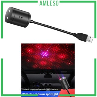 [Amleso] โคมไฟติดเพดานรถยนต์ LED USB ขนาดเล็ก