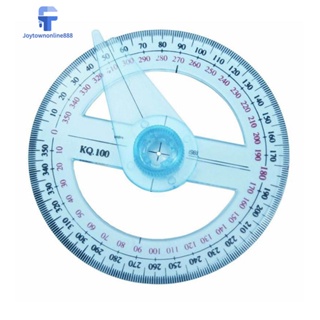 ไม้โปรแทรกเตอร์ ทรงกลม หมุนได้ 360 องศา ขนาด 10 ซม. สุ่มสี#S [Joytownonline888.th]