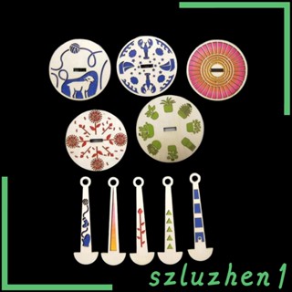 [Szluzhen1] เครื่องจ่ายเส้นด้าย แฮนด์เมด สําหรับถักโครเชต์ 5 ชิ้น