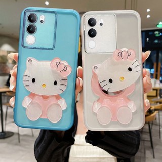 ใหม่ พร้อมส่ง เคสโทรศัพท์มือถือ ซิลิโคนนิ่ม ใส กันรอยเลนส์กล้อง สําหรับ VIVO V29 5G V27 Pro V27e V27 5G V295G 2023