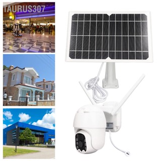 Taurus307 กล้องรักษาความปลอดภัยพลังงานแสงอาทิตย์ PTZ 355 องศา Panoramic 1080P ระบบเฝ้าระวังบ้าน 2 ทิศทาง PIR Motion Detection