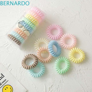 Bernardo ยางมัดผมเรซิ่น สไตล์เกาหลี สีแคนดี้ สําหรับผู้หญิง 9 ชิ้น ต่อชุด