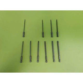 ไขควงหัวดาว Torx , Torx pin security torx แบบมีรู แบบตัน สำหรับใช้กับสว่าน เข้าที่แคบ ก้านยาวพิเศษ 100มม เหล็ก S2 ขาย...