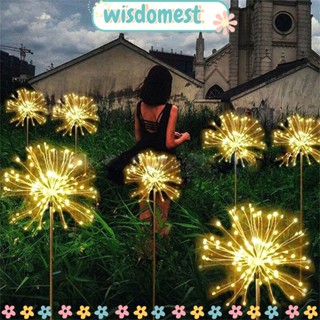 WISDOMEST โคมไฟ LED พลังงานแสงอาทิตย์ กันน้ํา สําหรับตกแต่งสวน