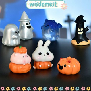 Wisdomest ตุ๊กตาฟักทองเรซิ่น ขนาดเล็ก สําหรับตกแต่งสวน ฮาโลวีน