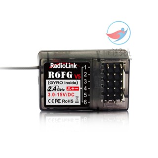 Radiolink R6FG V5 2.4G 6CH FHSS รีโมตคอนโทรลรับส่งสัญญาณ สําหรับ RC6GS V2 RC4GS V2 T8S T8FB