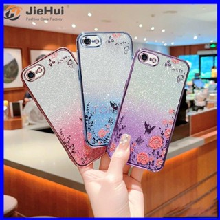 Jiehui เคสโทรศัพท์มือถือ ลายผีเสื้อกระพริบ สําหรับ iPhone 7 8 SE 2020 MMHY