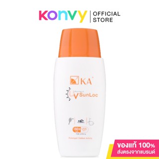 KA UV Perfect Sun Loc SPF50+/PA+++ 60ml #White โลชั่นกันแดดสูตรกันน้ำ เนื้อสีขาวสัมผัสบางเบา ไม่เหนียวเหนอะหนะ.