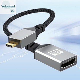 [Yobusad.th] อะแดปเตอร์แปลงสายเคเบิล Micro HDMI 4K@60HZ 20 ซม.