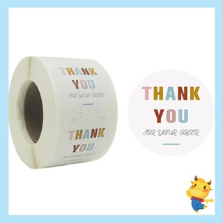 Be&gt; สติกเกอร์ฉลาก ลาย Thank You for Your Order 1 5 นิ้ว สําหรับติดตกแต่งงานแต่งงาน เบเกอรี่ 500 ชิ้น