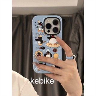 Ins ใหม่ เคสโทรศัพท์มือถือ กันกระแทก ลายการ์ตูนเพนกวิน สําหรับ Apple Iphone 14promax 13 11 14pro 13pro 14