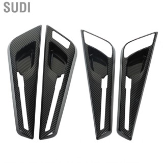 Sudi Interior Door Handle Cover  Bowl Trim Carbon Fiber Style Stylish Decor for Left Hand Drive Vehicles