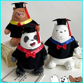 ตุ๊กตาการ์ตูน We Bare Bears Graduate Series ของขวัญสําหรับเด็ก ตกแต่งบ้าน