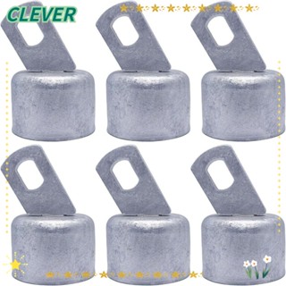 Clever จุกปิดปลายท่อโซ่ ทรงกลม เส้นผ่าศูนย์กลางด้านนอก 42 มม. OD 1-5/8 นิ้ว 6 ชิ้น