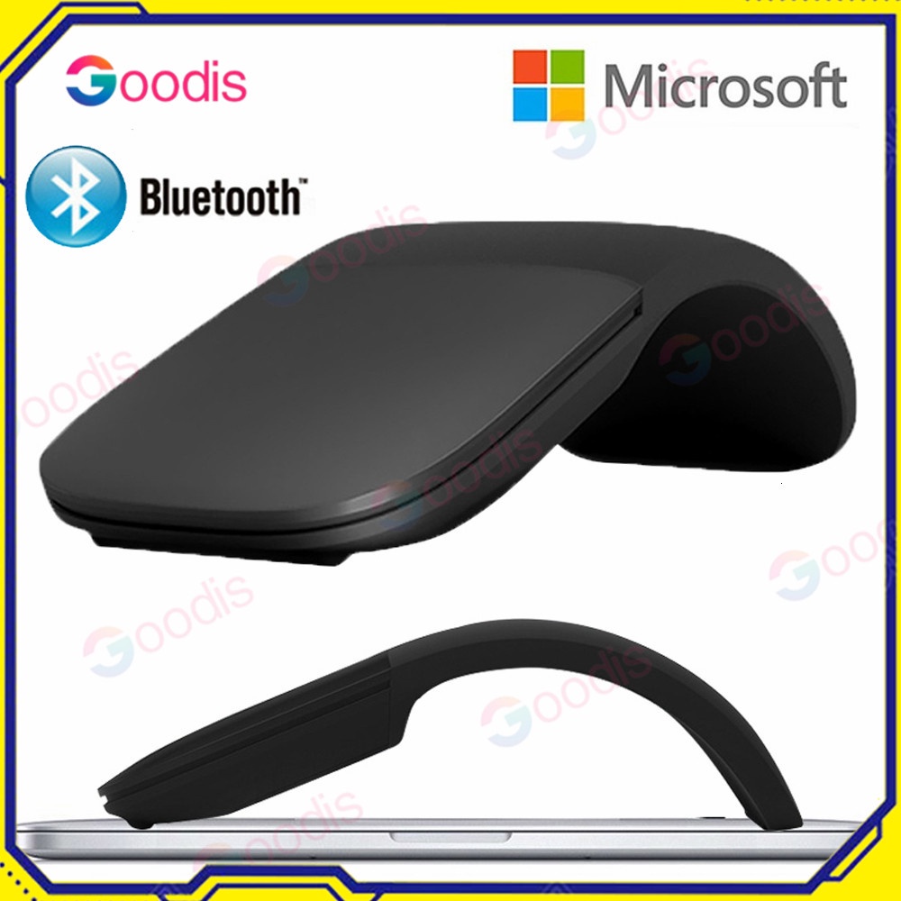 Bluetooth Mouse Arc Touch สําหรับ Microsoft Surface พับตามหลักสรีรศาสตร์ปิดเสียง BT 4.0 Mice Mause เมาส์ไร้สาย