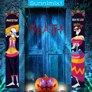 [Sunnimix1] ป้ายแบนเนอร์ Welcome สําหรับตกแต่งปาร์ตี้ฮาโลวีน