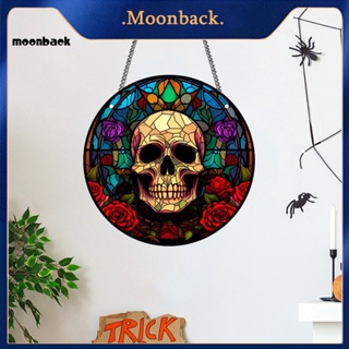 &lt;moonback&gt; ป้ายแท็กแขวน รูปหัวกะโหลก หลากสีสัน สําหรับตกแต่งปาร์ตี้ฮาโลวีน