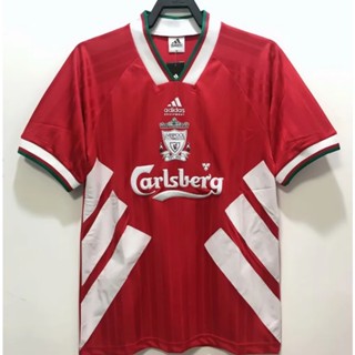 เสื้อกีฬาแขนสั้น ลายทีมชาติฟุตบอล Liverpool 93-95 คุณภาพสูง สไตล์เรโทร