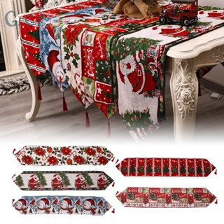 ⭐NEW ⭐Colorful and Delicate Santa Design Table Runner Cloth for Christmas Dining