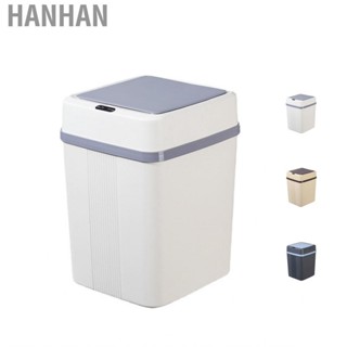 Hanhan Trash Can 12L Smart  Stable Dealing Cover Simple Style Automatic Touchless Garbage Bin for Home