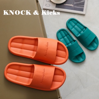  Knock &amp; Kicks Knock &amp; Kicks รองเท้าแตะหญิง รองเท้าแตะ ลำลองสำหรับผู้หญิง พื้นรองเท้าหนามาก ทันสมัย Beautiful พิเศษ Trendy B90H2YS 37Z230910