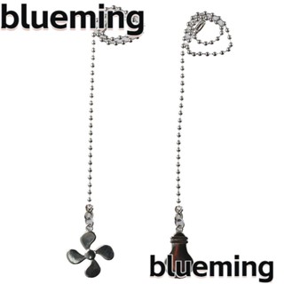 Blueming2 พัดลมติดเพดาน 3 มม. สีเงิน 4 ชิ้น พร้อมหลอดไฟเชื่อมต่อ 12 นิ้ว สําหรับพัดลมไฟ